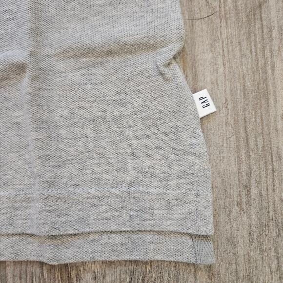 Gap Kids Polo Shirt Lot of 2 Boys M Gray Uniform Short Sleeve School Basics - Picture 3 of 8